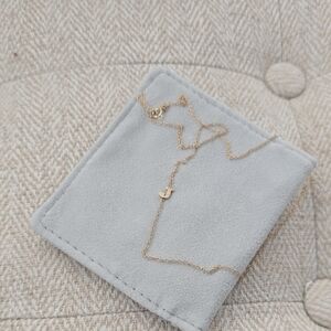 Elegant 14k Gold Initial Necklace.